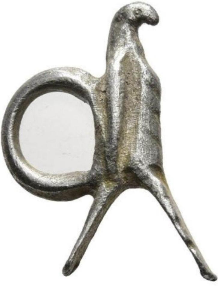 Oud-Romeins Zilveren hanger Beeldje - Oud Rome, Handtassen en Accessoires, Antieke sieraden, Hanger, Zilver, Ophalen of Verzenden