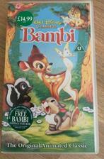 VHS Bambi, Verzamelen, Disney, Bambi of Dumbo, Overige typen, Gebruikt, Ophalen of Verzenden