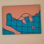 Doucheputje, kunst op wisseldoek, Ophalen of Verzenden