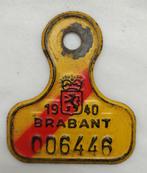 Plaque de tendem 1940 Brabant, Collections, Collections Autre, Enlèvement ou Envoi, Utilisé