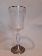 ANTIEKE GLAS MET GEGRAVEERD WAPENSCHILD VAN ANTWERPEN 1909, Antiek en Kunst, Ophalen