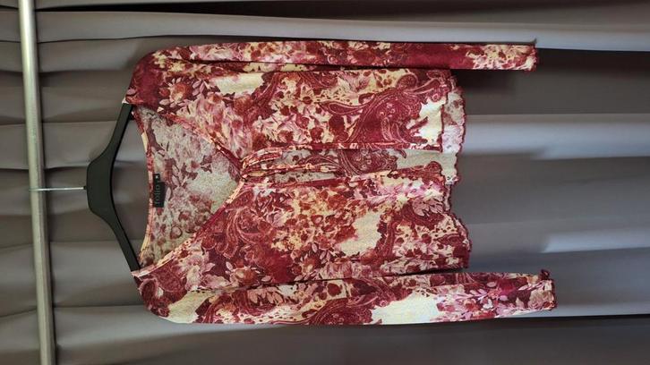 Blouse topje uit 100% polyester maat Medium nieuw, Kleding | Dames, Blouses en Tunieken, Nieuw, Maat 38/40 (M), Rood, Ophalen of Verzenden