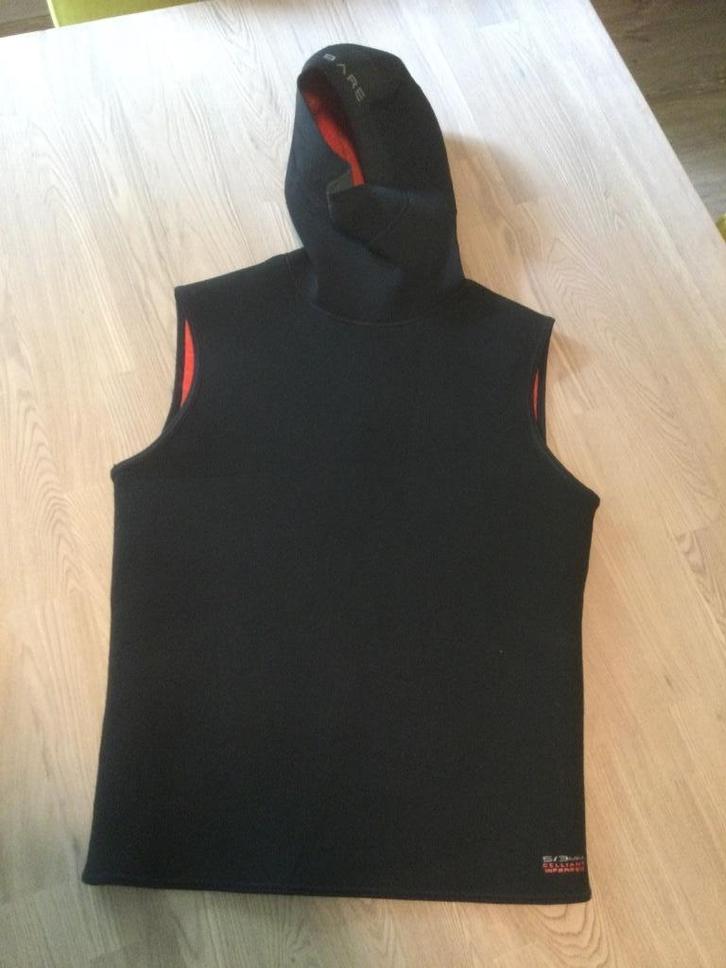 Bare Ultrawarmth Hooded Vest 5/3mm Man size 2XL - Ecocheq, Watersport en Boten, Duiken, Zo goed als nieuw, Duikpak, Ophalen of Verzenden