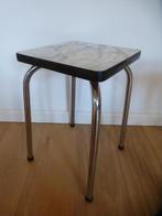 KRUKJE / TABOURET vintage jaren 60 chroom, Huis en Inrichting, Krukjes, Ophalen of Verzenden, Gebruikt