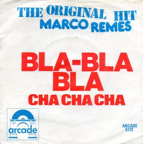 Marco Remes ‎– Bla Bla Bla Cha Cha Cha " Popcorn '', CD & DVD, Vinyles Singles, Utilisé, Single, Latino et Salsa, 7 pouces, Enlèvement ou Envoi