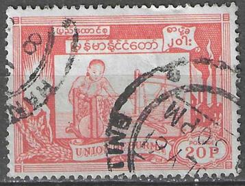 Birma 1954 - Yvert 59 - Allerlei - 20 p. (ST) beschikbaar voor biedingen