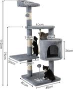 krabpaal | klimpaal | kattentoren | kattenhuis | Nieuw, -, Verzenden, Dibea, -