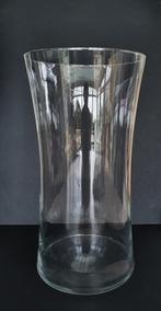Grote glazen vaas, Minder dan 50 cm, Glas, Wit, Zo goed als nieuw