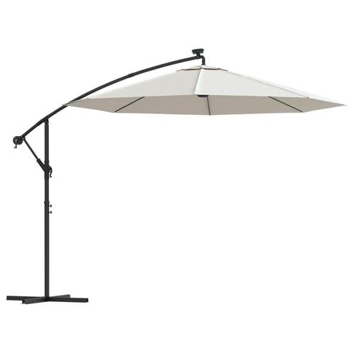 Parasol flottant avec éclairage LED et mât métallique, Jardin & Terrasse, Accessoires mobilier de jardin, Neuf, Enlèvement ou Envoi