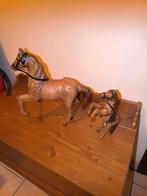 2 superbes chevaux de cuir, Antiek en Kunst, Antiek | Speelgoed, Ophalen of Verzenden