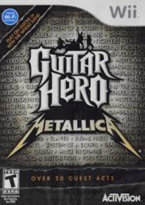 Jeu Wii Guitar Hero : Metallica., Consoles de jeu & Jeux vidéo, Jeux | Nintendo Wii, Comme neuf, Musique, 3 joueurs ou plus, À partir de 12 ans