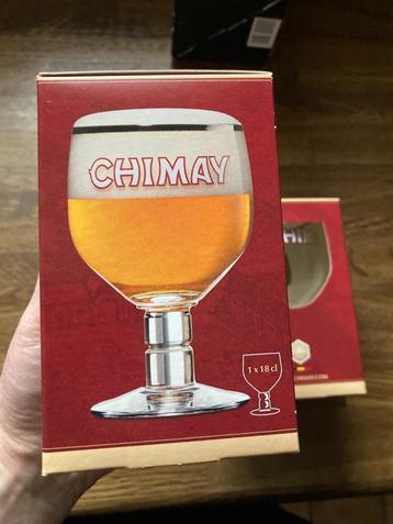 2 Chimay glazen ( 18 cl ) Nieuw in doos