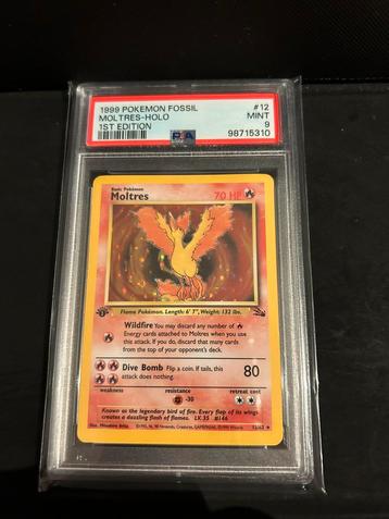 12/62 moltres 1e psa 9 € 235,00 holo beschikbaar voor biedingen