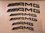 Set van 6x Mercedes remklauw cover stickers > zwart of wit, Ophalen of Verzenden