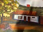 Schilderij op doek hoeve van m geudens, Ophalen of Verzenden