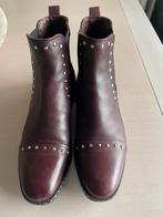 Bordeaux korte laarsjes met fantasie Mt 38, Enlèvement ou Envoi, Autres couleurs, Comme neuf, Boots et Botinnes
