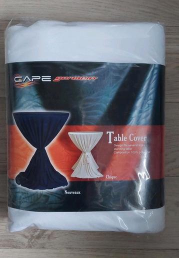 Staantafelkleden wit met strik beschikbaar voor biedingen