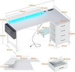 Table d'ordinateur Gaming Desk LIVRAISON GRATUITE, Envoi, Neuf