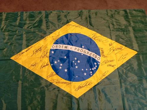 Gesigneerde vlaggen voetbal nationale elftallen Wk2014, Verzamelen, Sportartikelen en Voetbal, Ophalen of Verzenden