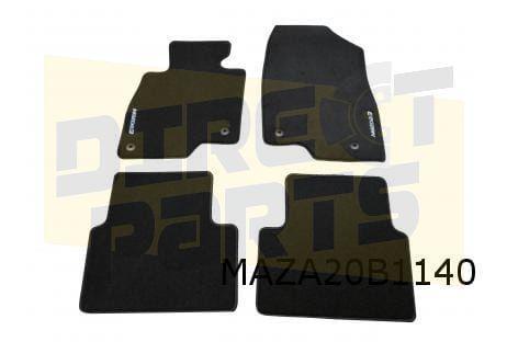 Mazda 3 (10/13-3/19) Mattenset 'luxe' (4x) Origineel! BJD9V0, Auto-onderdelen, Interieur en Bekleding, Mazda, Nieuw, Verzenden