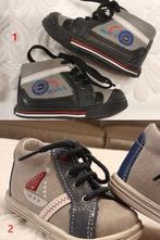 Lot de 2 paires de chaussures bébé en cuir pointure 17, Jongetje of Meisje, Laarsjes, Ophalen of Verzenden, Zo goed als nieuw