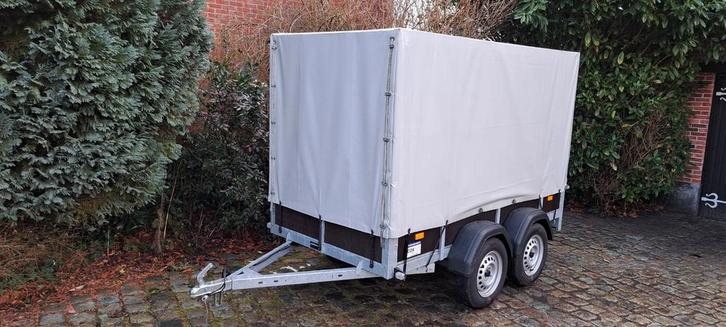 Gesloten aanhangwagen met huif dubbelas, Auto diversen, Aanhangers en Bagagewagens, Ophalen
