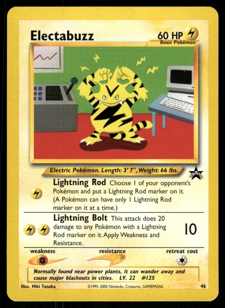 Electabuzz 46/53 - Wizards Black Star Promos (NM), Hobby en Vrije tijd, Verzamelkaartspellen | Pokémon, Gebruikt, Verzenden