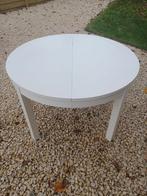 Witte ronde keukentafel, Tuin en Terras, Tuintafels, Ophalen