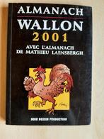 Almanach Wallon 2001, Livres, Calendrier, agenda, Utilisé, Enlèvement ou Envoi