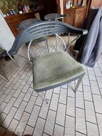 3 stoelen luigi origlia Italy vintage design 3, Huis en Inrichting, Drie, Gebruikt, Zwart, Ophalen