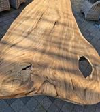 Robuuste boomstamtafet, Tuin en Terras, Ophalen, Zo goed als nieuw