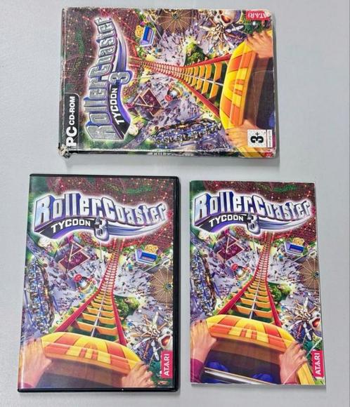 Atari - Roller coaster tycoon 3 - vintage pc computer spel, Games en Spelcomputers, Games | Pc, Ophalen of Verzenden
