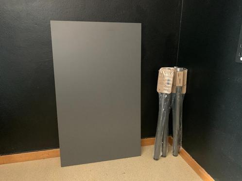 Bureau / Table IKEA 100x60cm gris foncé, Maison & Meubles, Bureaux, Utilisé, Bureau, Enlèvement