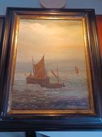 Schilderij marine, Antiek en Kunst, Kunst | Schilderijen | Klassiek, Ophalen of Verzenden