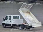 Iveco Daily 35C16 Kipper met Kist Dubbel Cabine Dubbellucht, Auto's, Bestelwagens en Lichte vracht, Stof, Gebruikt, Euro 6, 4 cilinders