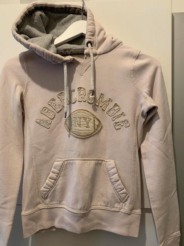 2 Abercrombie&Fitch XS hoodies, Kleding | Dames, Truien en Vesten, Zo goed als nieuw, Wit, Ophalen