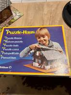 Vintage kinderpuzzel, Puzzle - huis, 28 stukjes bergboederij, 10 tot 50 stukjes, Geen idee, Ophalen of Verzenden, Zo goed als nieuw