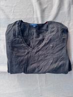 Tommy Hilfiger zwarte V-hals trui – maat XL, Verzenden, Maat 46/48 (XL) of groter, Zwart