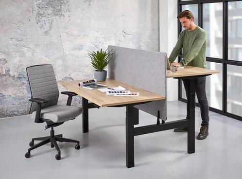 Edition duo zit sta bureau elektrisch verstelbaar (140x80), Computers en Software, Laptoptafels, In hoogte verstelbaar, Ophalen of Verzenden