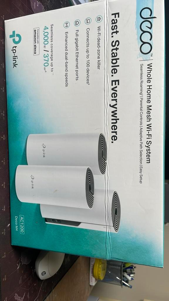 TP-Link Deco M4(3-pack), Computers en Software, WiFi-versterkers, Zo goed als nieuw, Ophalen