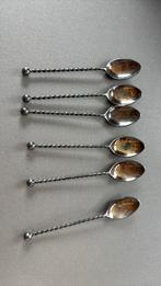 6 zilveren koffielepeltjes, Antiek en Kunst, Ophalen
