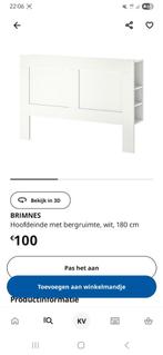 Hoofdbord bed, Huis en Inrichting, Slaapkamer | Bedden, Ophalen, Wit, Tweepersoons, 190 cm of minder