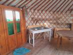Yurt op platform met vlonderpad, Ophalen, Zo goed als nieuw