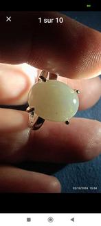Sterling zilveren ring met grote natuurlijke opaal, Handtassen en Accessoires, Ringen, Overige kleuren, Nieuw, Ophalen of Verzenden