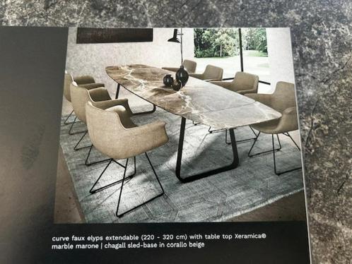 Extendable table - Joli - Curve faux elyps, Huis en Inrichting, Tafels | Eettafels, Nieuw, 200 cm of meer, Vijf personen of meer