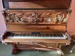 Decoratieve antieke piano Günther, Muziek en Instrumenten, Piano's, Ophalen, Gebruikt, Bruin, Piano
