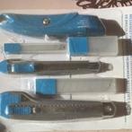 werkmessen set workzone blauw 6 items voor huis en hobby, Ophalen of Verzenden