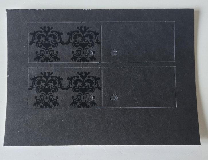 Naamkaartjes Gothic zwart 30 stuks, Hobby en Vrije tijd, Kaarten | Zelf maken, Nieuw, Blanco kaart of Basiskaart, Overige thema's