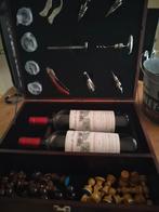 Luxe Wijnkist 'Bertholt' met schaakbord en accessoires, Verzamelen, Wijnen, Ophalen, Frankrijk, Nieuw, Rode wijn