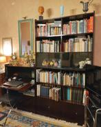 Spacieuse bibliothèque en acajou + 1 abattant et 2 vitrines, Maison & Meubles, Accessoires pour la Maison | Étagères murales & Rayons de bibliothèque
